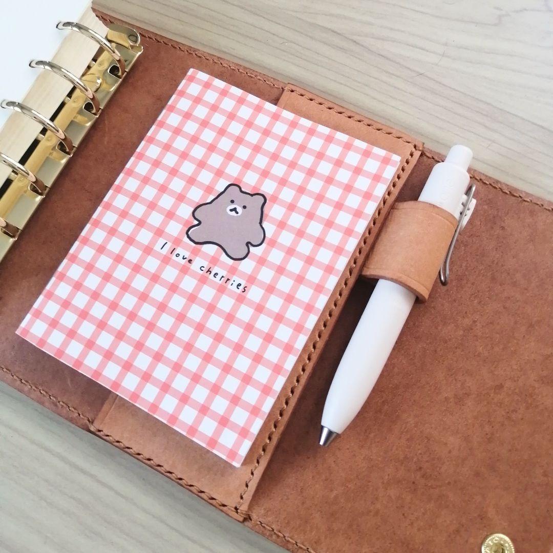 ミニ6 システム手帳 ライトキャメル