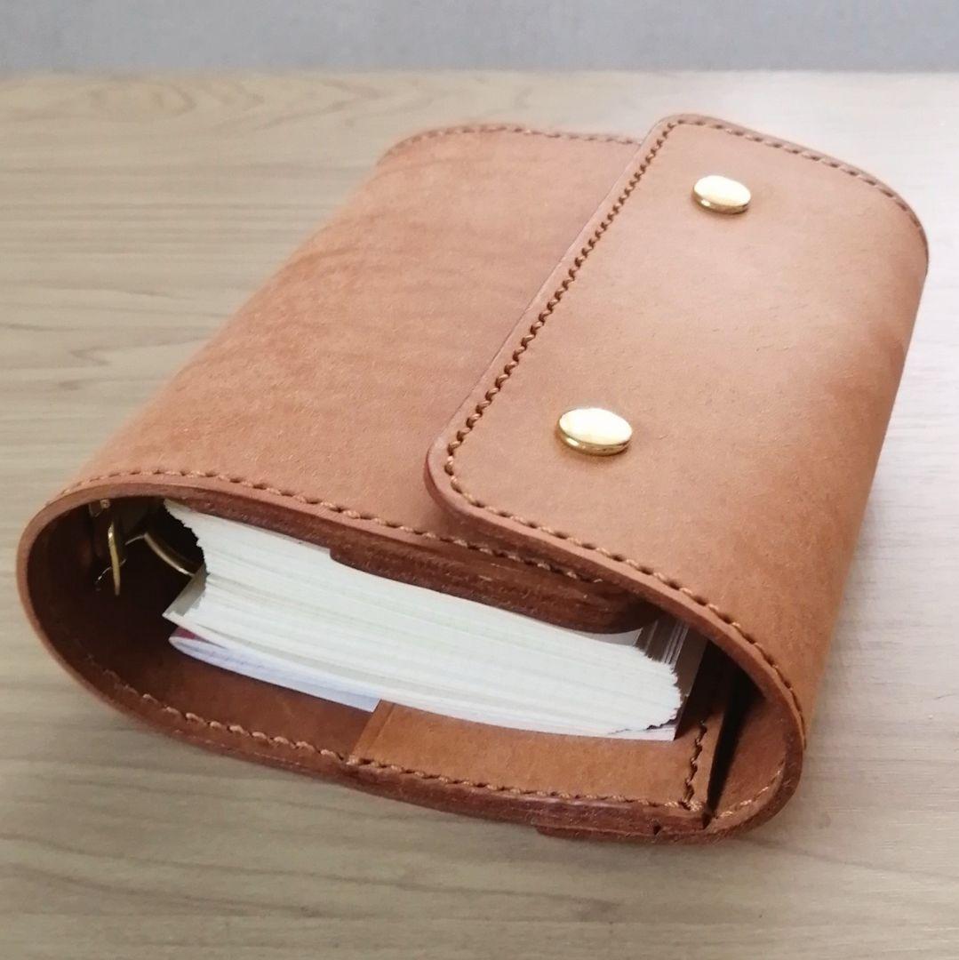 ミニ6 システム手帳 ライトキャメル