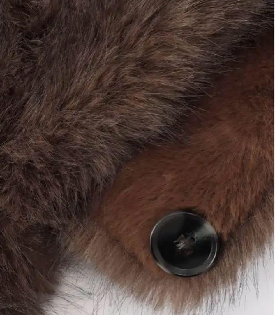 THROW snood ブラウン フリー