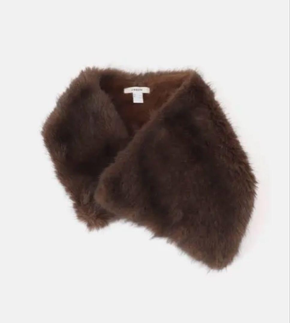 THROW snood ブラウン フリー