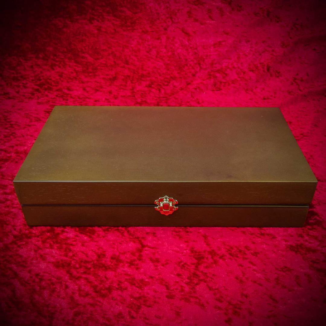 Colt パイソン(4inch)専用 高級木製化粧箱 GUNケース (Blue)