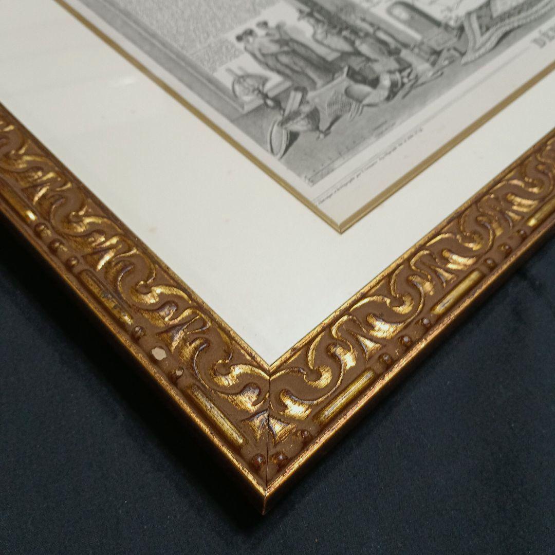 額装品　西洋古地図　1856年　 Levasseur 「パリ全図」美品