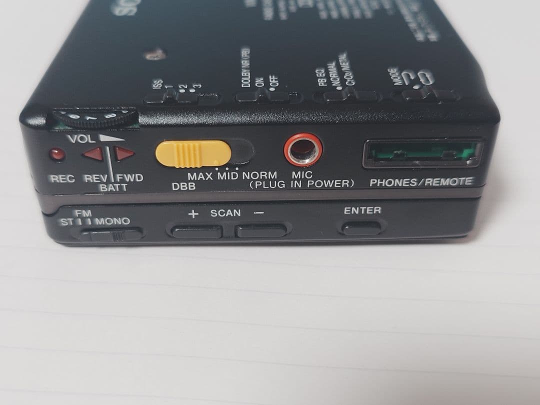 SONY ソニー　ポータブルカセットプレーヤー ウォークマン WM-F707