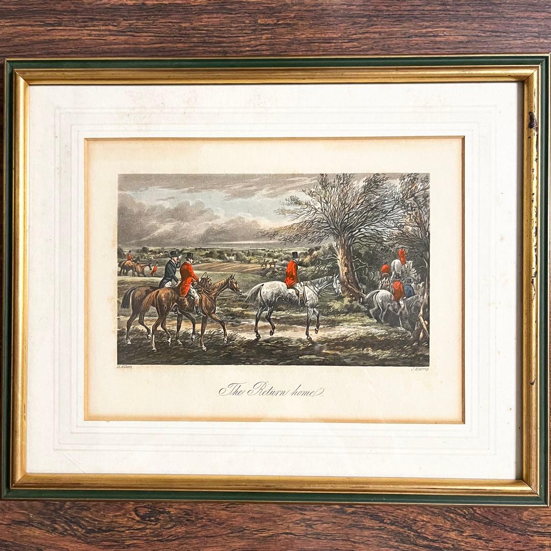 英国製 ハンティングシーン(2) セール ヴィンテージ イギリス