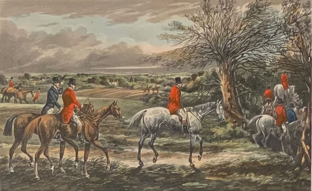 英国製 ハンティングシーン(2) セール ヴィンテージ イギリス