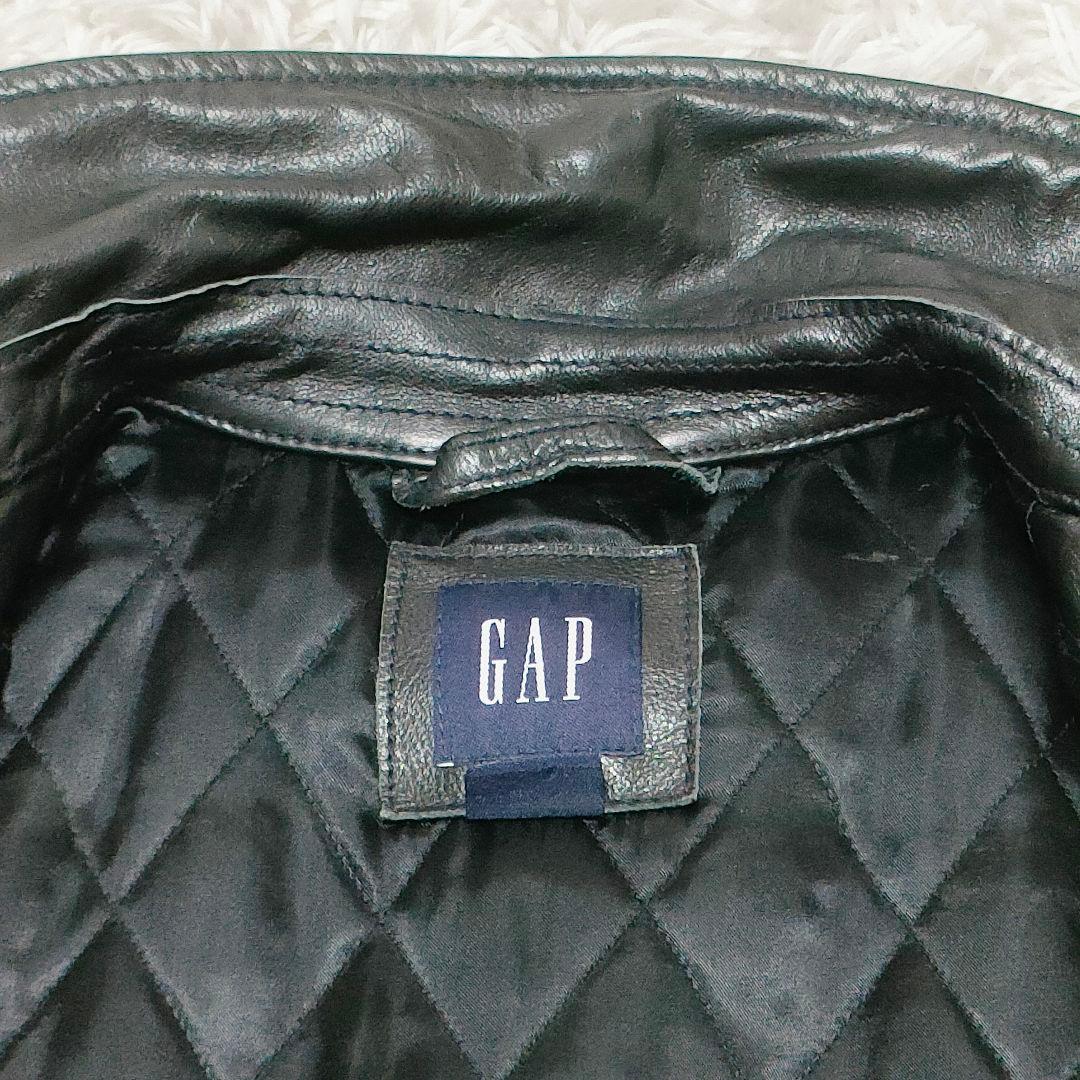 GAP　00s　名作　カウレザー　ジャケット ブラック　L