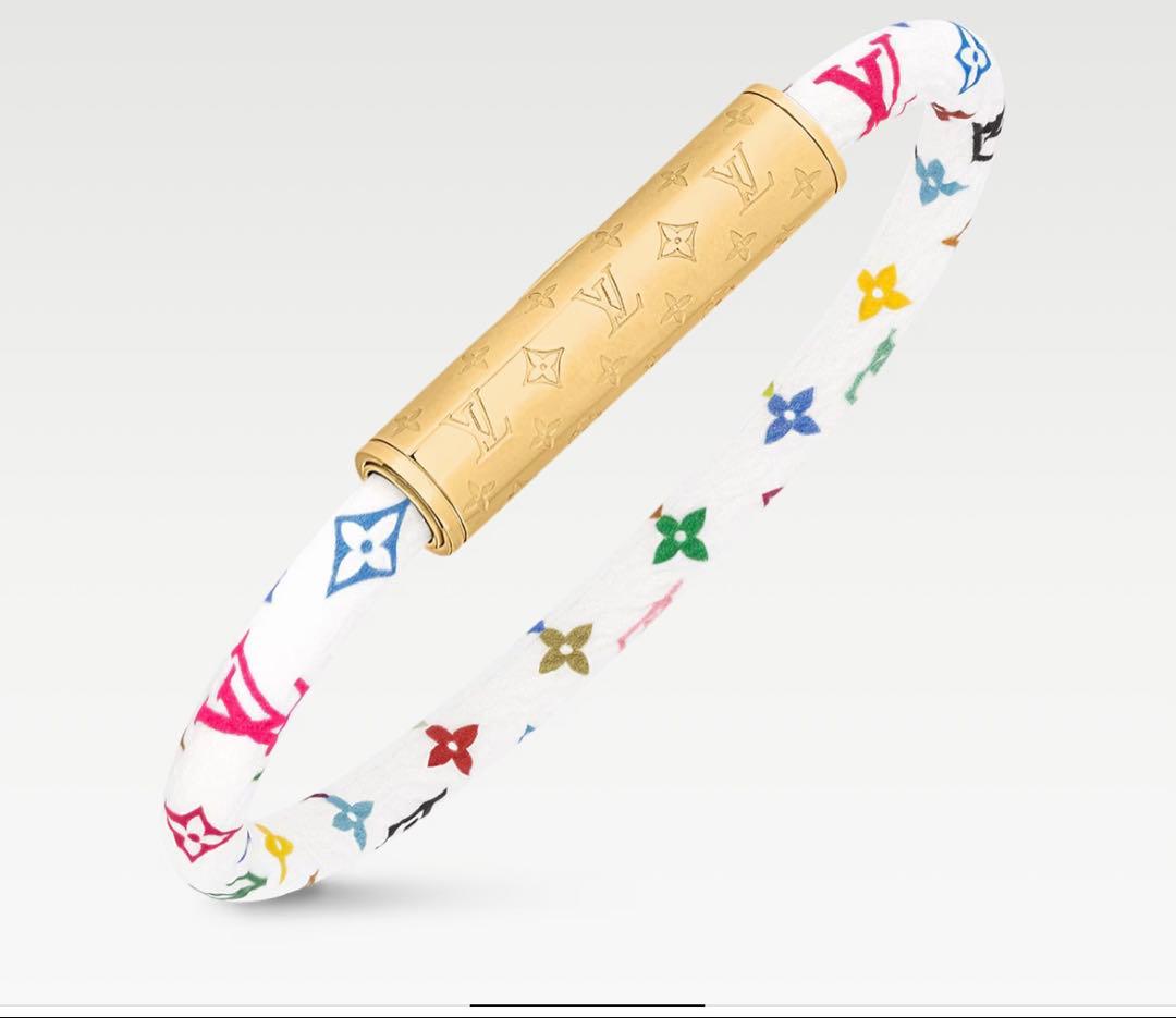 LOUIS VUITTON 花柄バングル・リストバンド　村上隆　２本セット