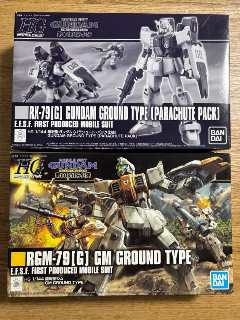 HG 陸戦型ガンダム パラシュート・パック仕様+陸戦型ジムセット