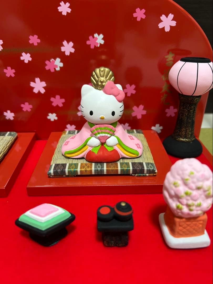 ハローキティ吉徳 雛 親王飾り 雛祭り 雛人形
