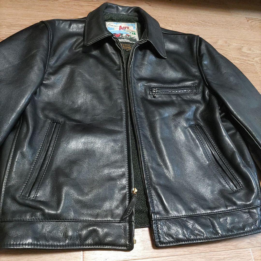 【牛革】【40サイズ】エアロレザー AERO LEATHER ハイウェイマン