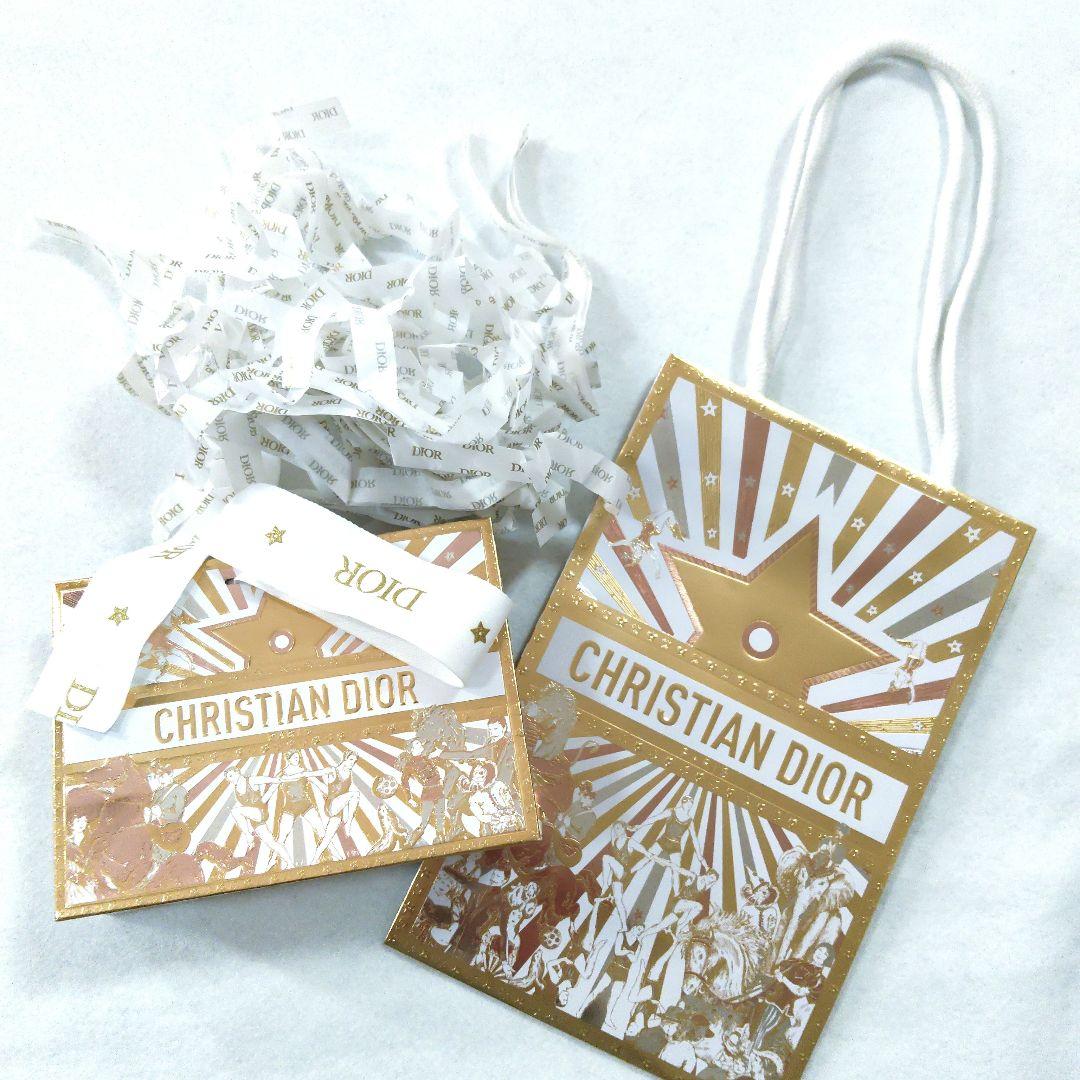 可愛い♡別売袋付♡Dior 揺れる雫 ロゴネックレス ＆フックピアス両耳