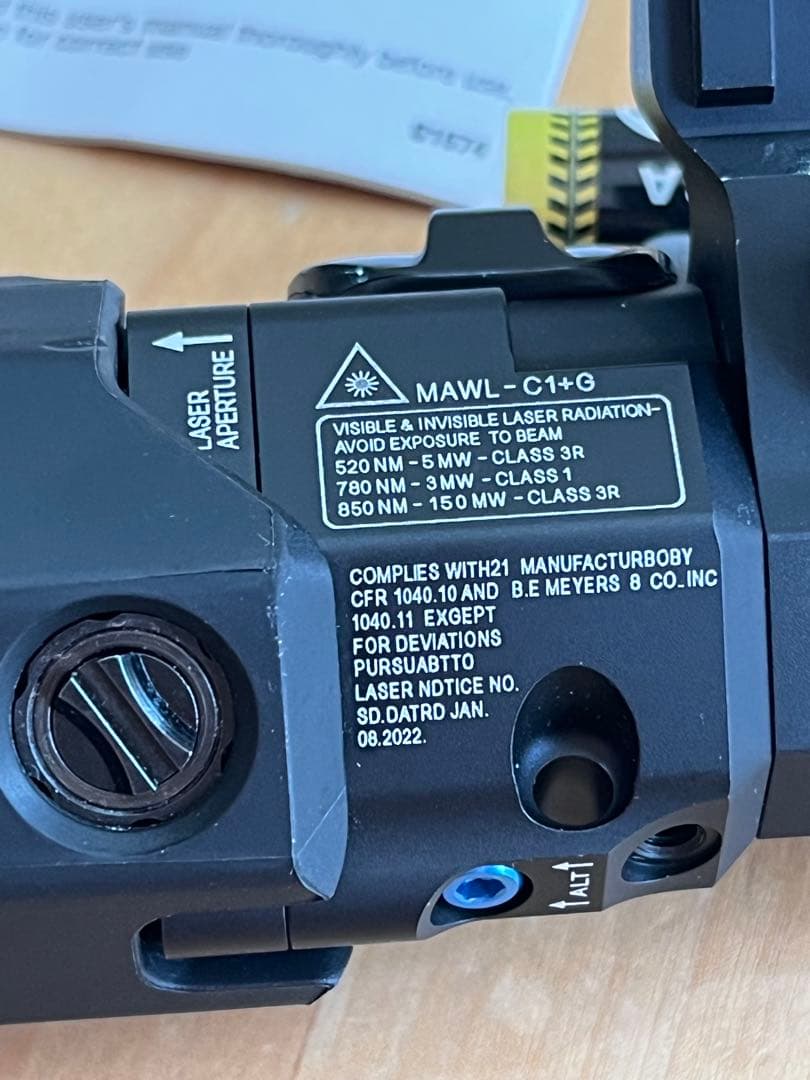 MAWL-C1+ 金属ボディレーザーサイト　サバゲー