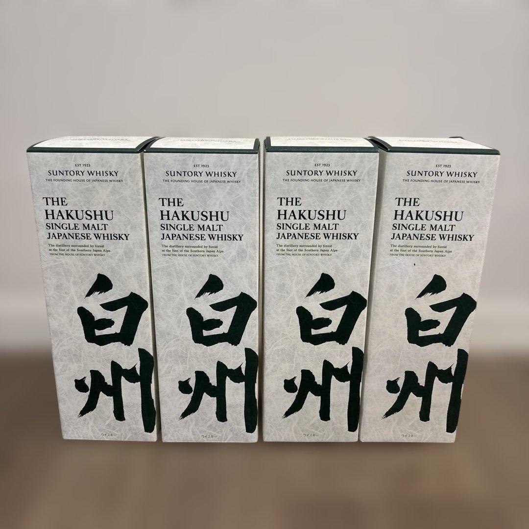 サントリー 白州 シングルモルトウイスキー 700ml 4本セット