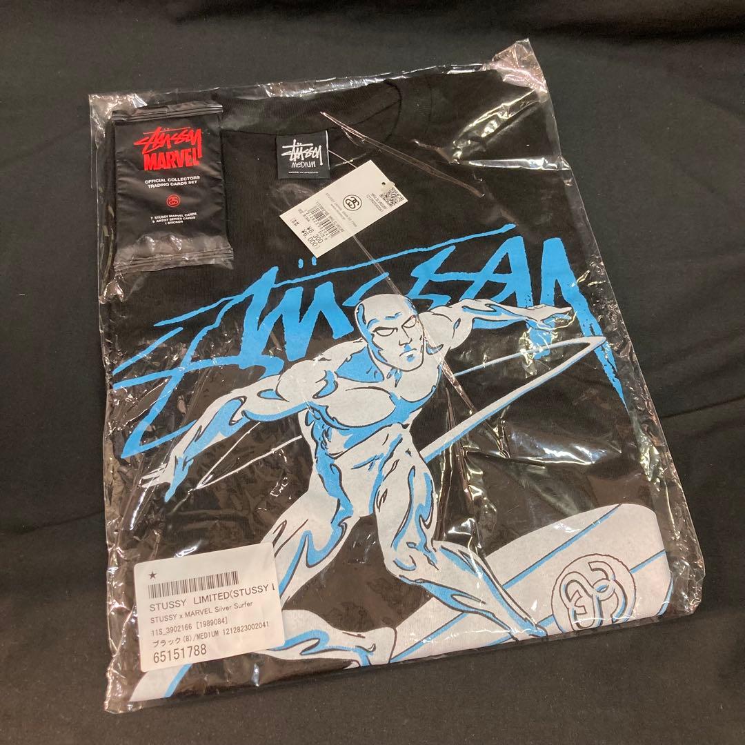 希少【新品未開封カード付】ステューシー×マーベル シルバーサーファーT Mサイズ