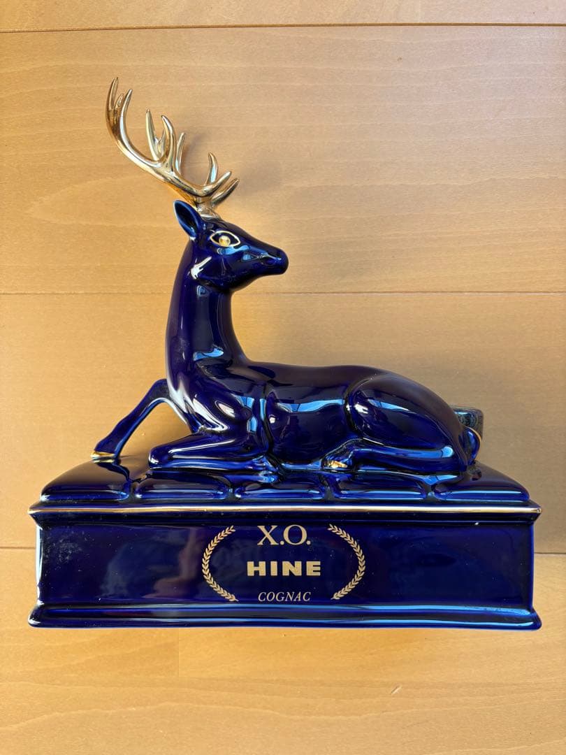 HINE XO リモージュ　シカ型　青陶器　700ml