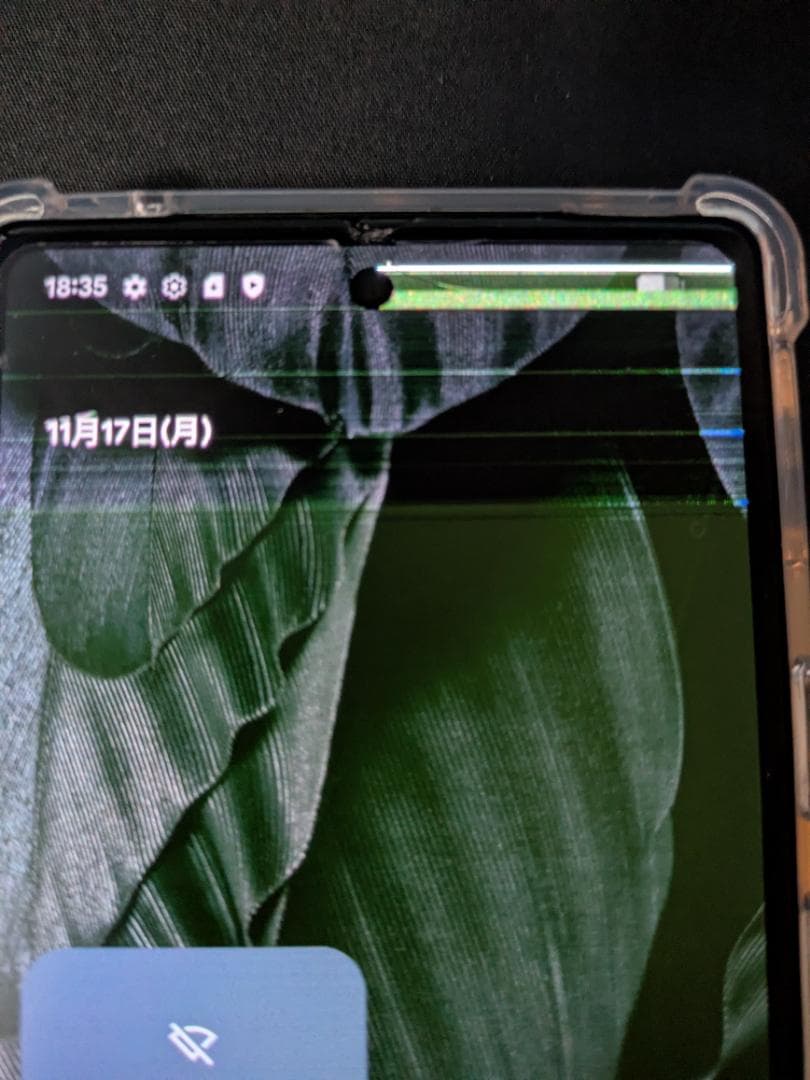 Google Pixel 7a 本体 ブラック クリアケース付き　ジャンク品