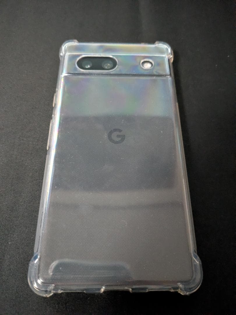 Google Pixel 7a 本体 ブラック クリアケース付き　ジャンク品