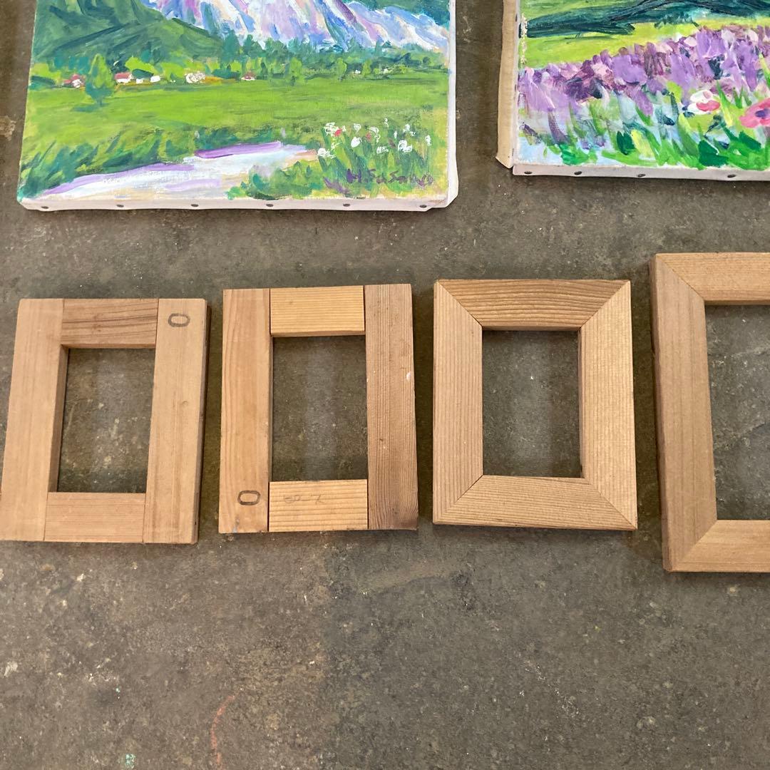 作者不明 大量 F10 F6 F4 油彩キャンバス 油絵 古画 まとめ売り