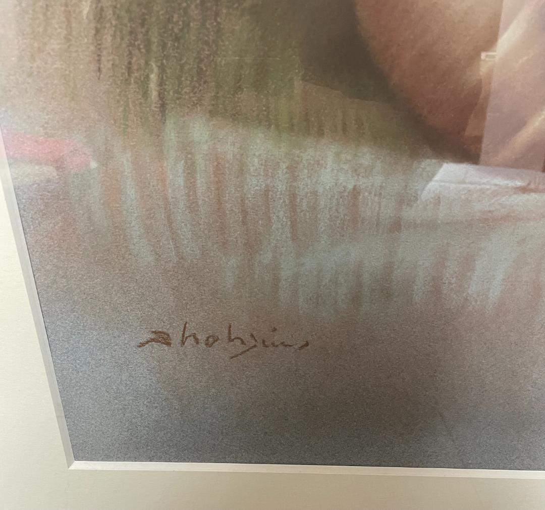 上尚司 少女像 絵画 額装 小田急百貨店購入 約70万円 40数年前 希少 大型