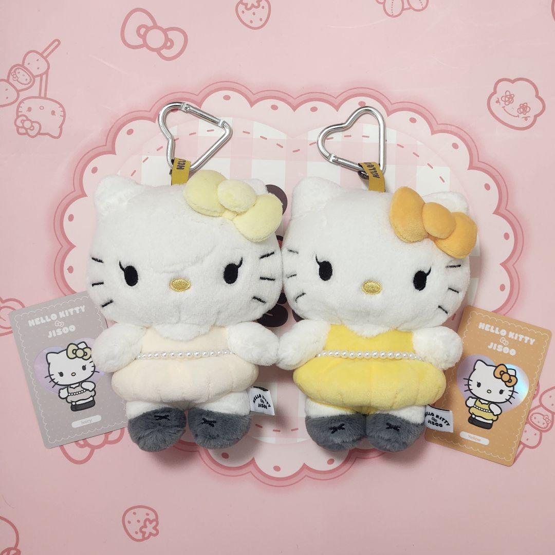 BLACKPINK ジス ハローキティぬいぐるみ キーホルダー 2点 イエロー系