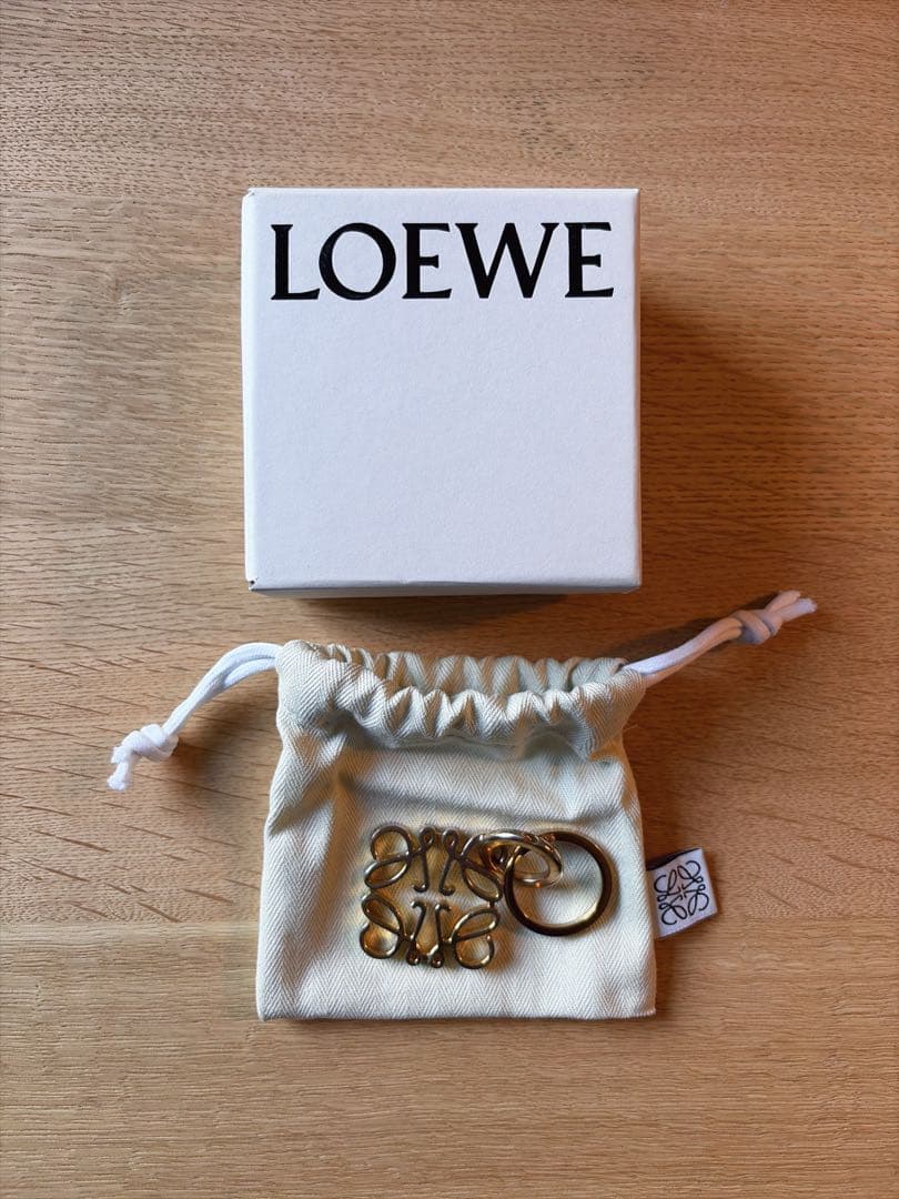LOEWE アナグラムキーリング　ゴールド