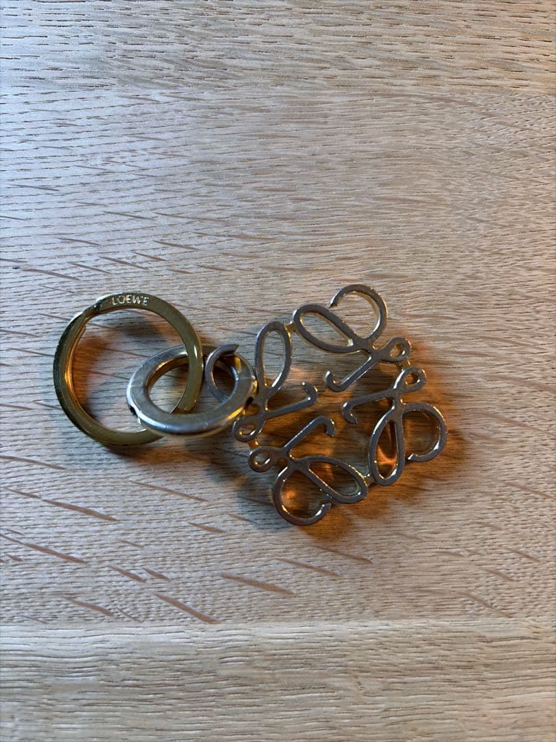 LOEWE アナグラムキーリング　ゴールド