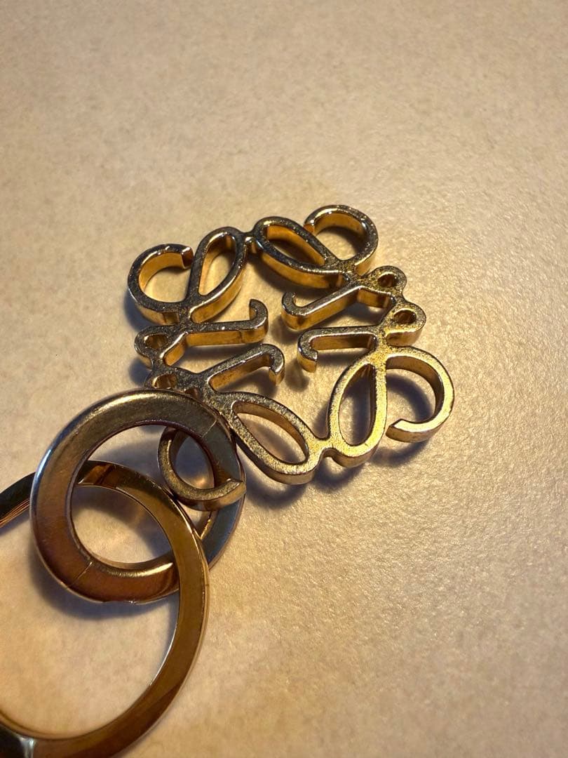 LOEWE アナグラムキーリング　ゴールド