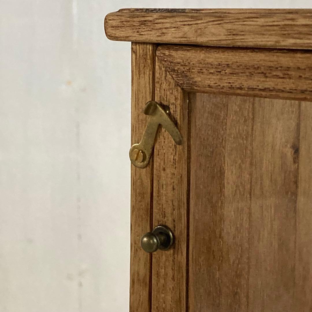 古い木製ガラスケース 引き出し付き 卓上 ショーケース 小物入れ 糸ケース