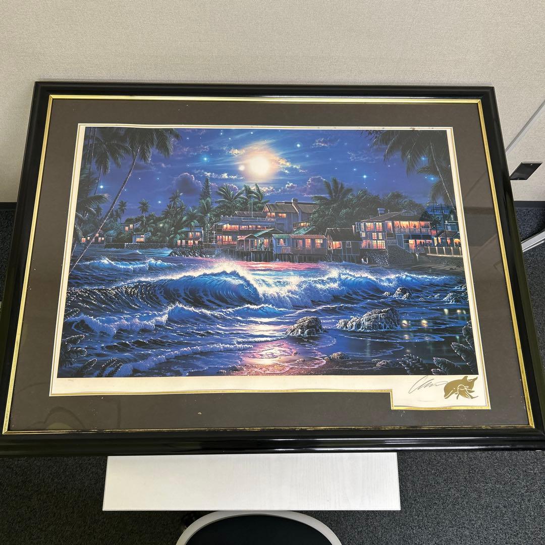 真作 C.R.Lassen ラッセン ラハイナスターライトⅡ ミクスドメディア