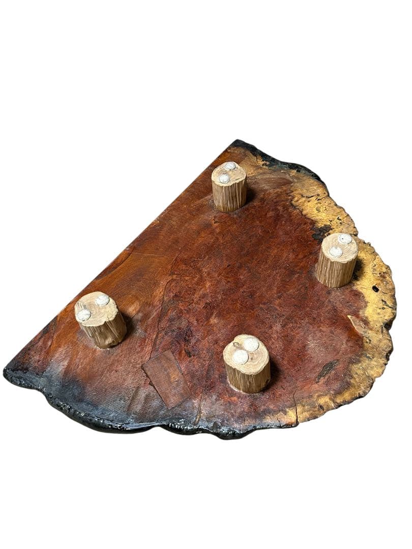 花梨 玉杢 敷板 天然木 花台 香炉台 瘤杢 琥珀 唐木 テーブル