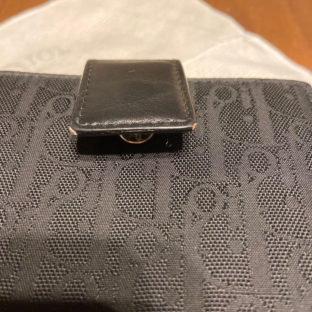 じ*い様 クリスチャンディオール 二つ折り財布 黒