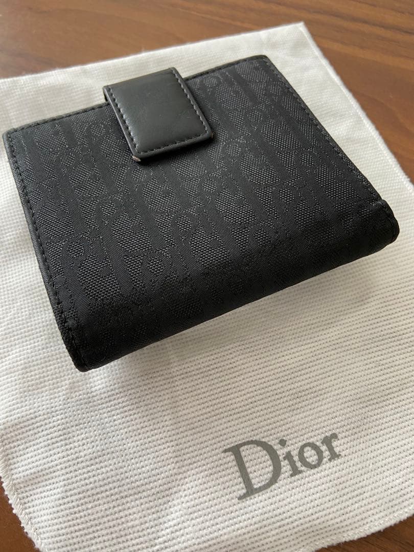 じ*い様 クリスチャンディオール 二つ折り財布 黒