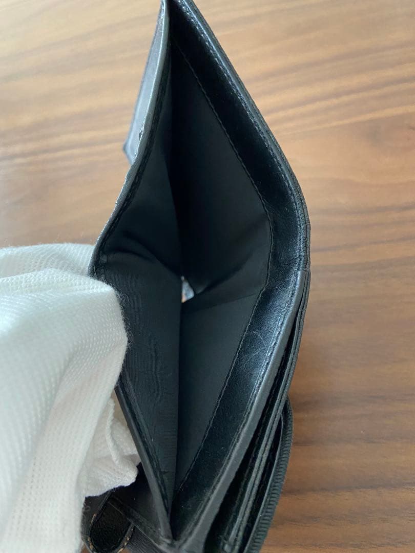 じ*い様 クリスチャンディオール 二つ折り財布 黒