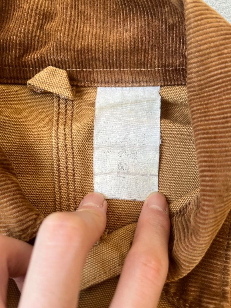 70s〜80s Carhartt ミシガンチョアコート 裏地なし ダック地 44