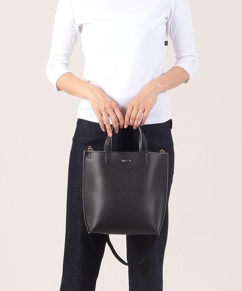 【極美品】【agnes b.】2wayトートバッグ PAS04Z－01ブラック