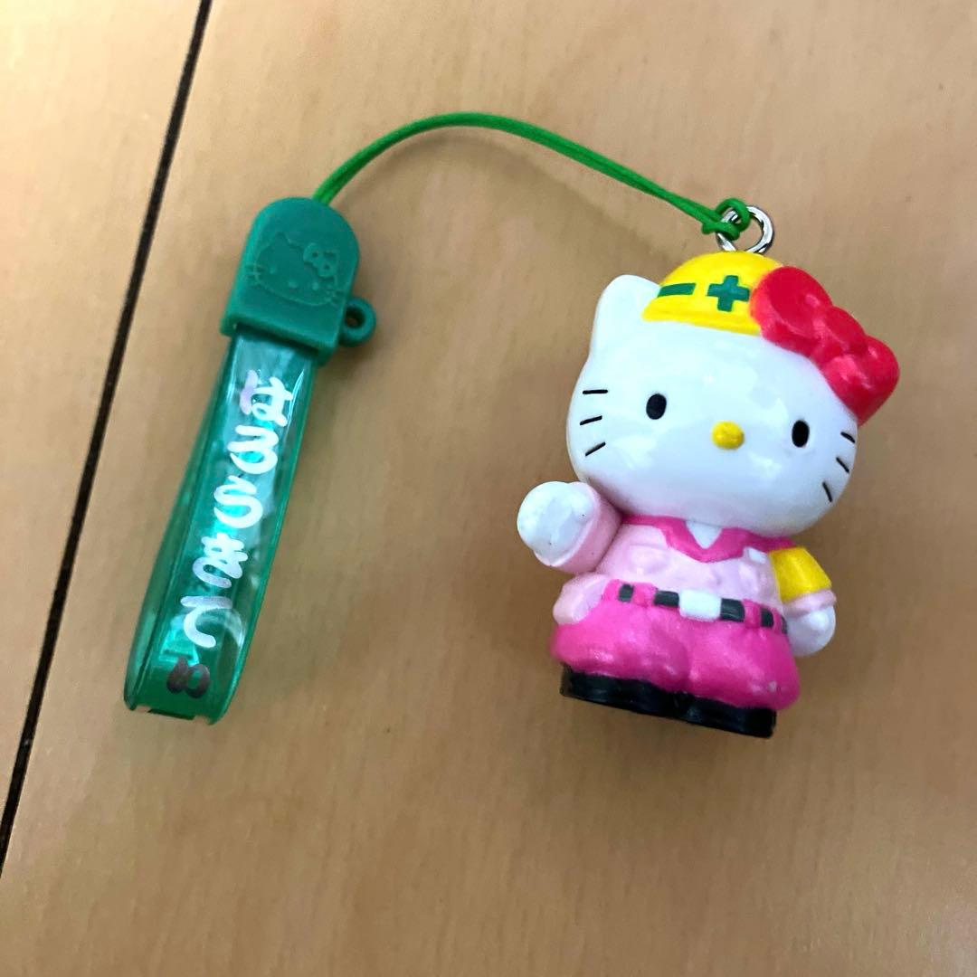 ハローキティ 工事現場　安全第一　ストラップ