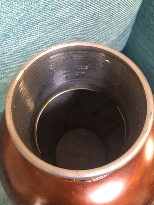 錫　茶入　特大サイズ