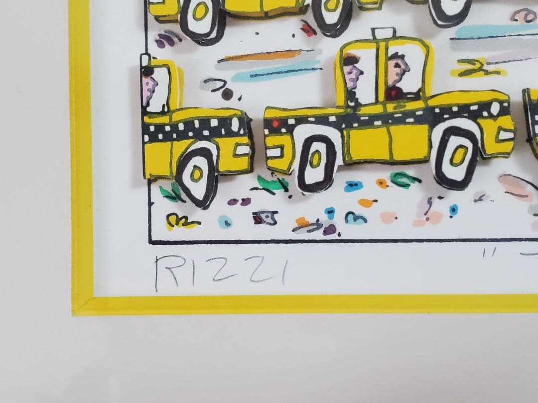 【ジェームス・リジィ】☆James Rizzi☆ TAXI ☆シルクスクリーン
