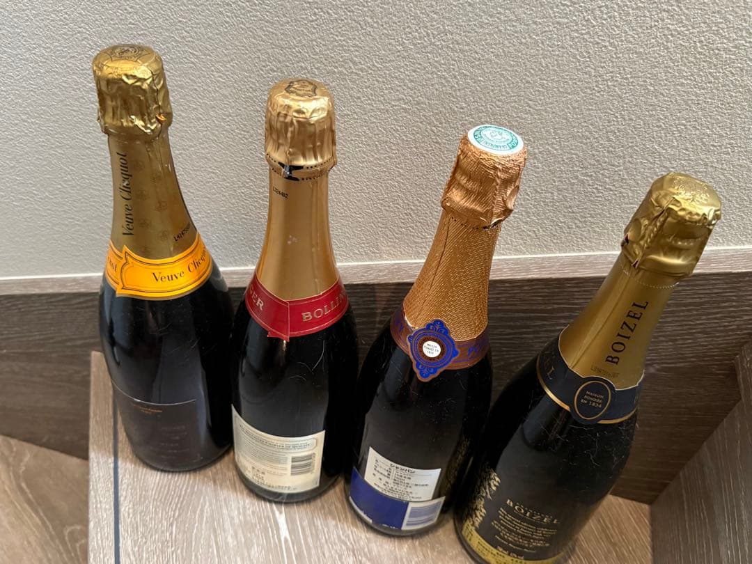 シャンパーニュ 4本セットBollinger等 古酒 NV セラー保管品