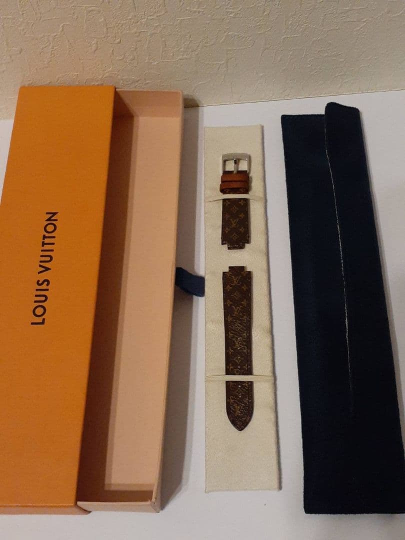 ルイヴィトン タンブール モノグラム キャンバス ストラップ レザーベルト
