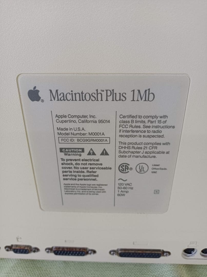 都《NHKJX》Macintosh　Plus　レトロ