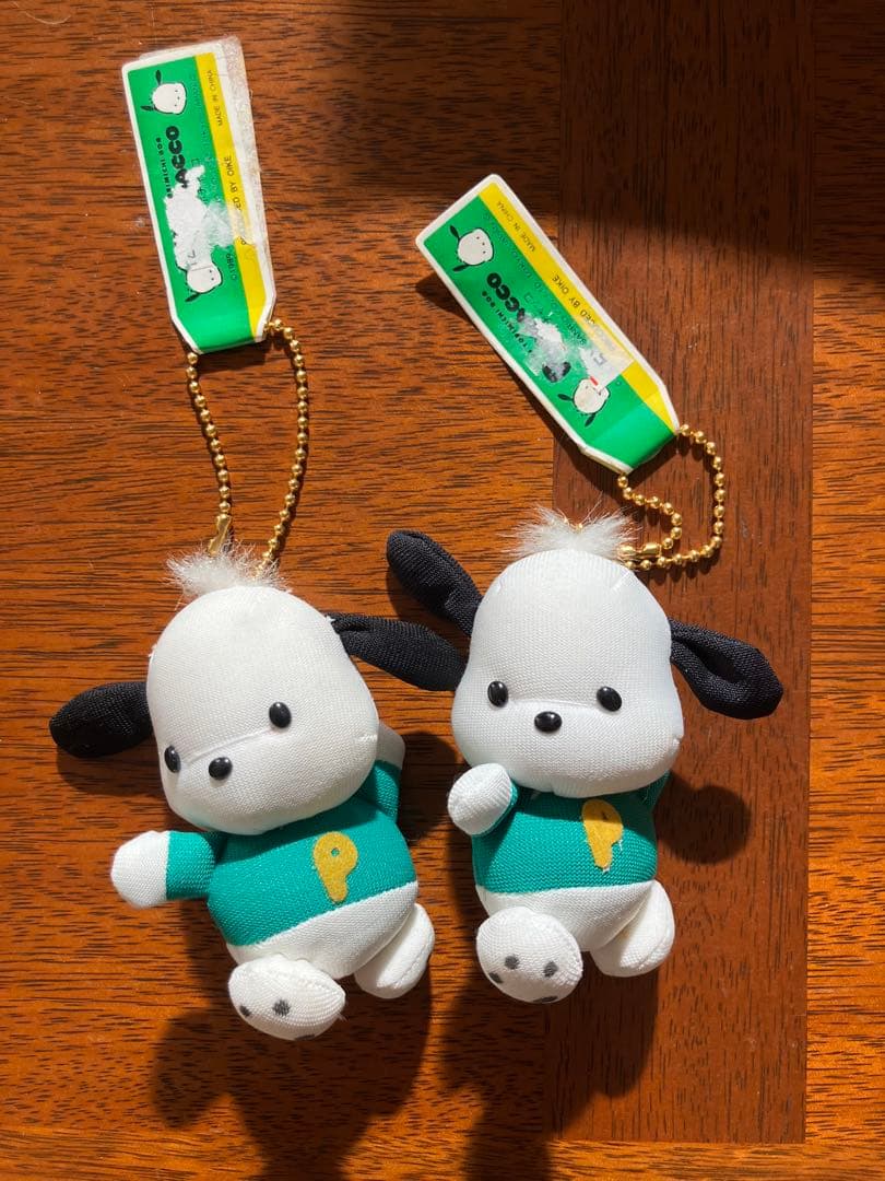 激レア ポチャッコ マスコット2点セット ボールチェーンキーホルダー 1997年