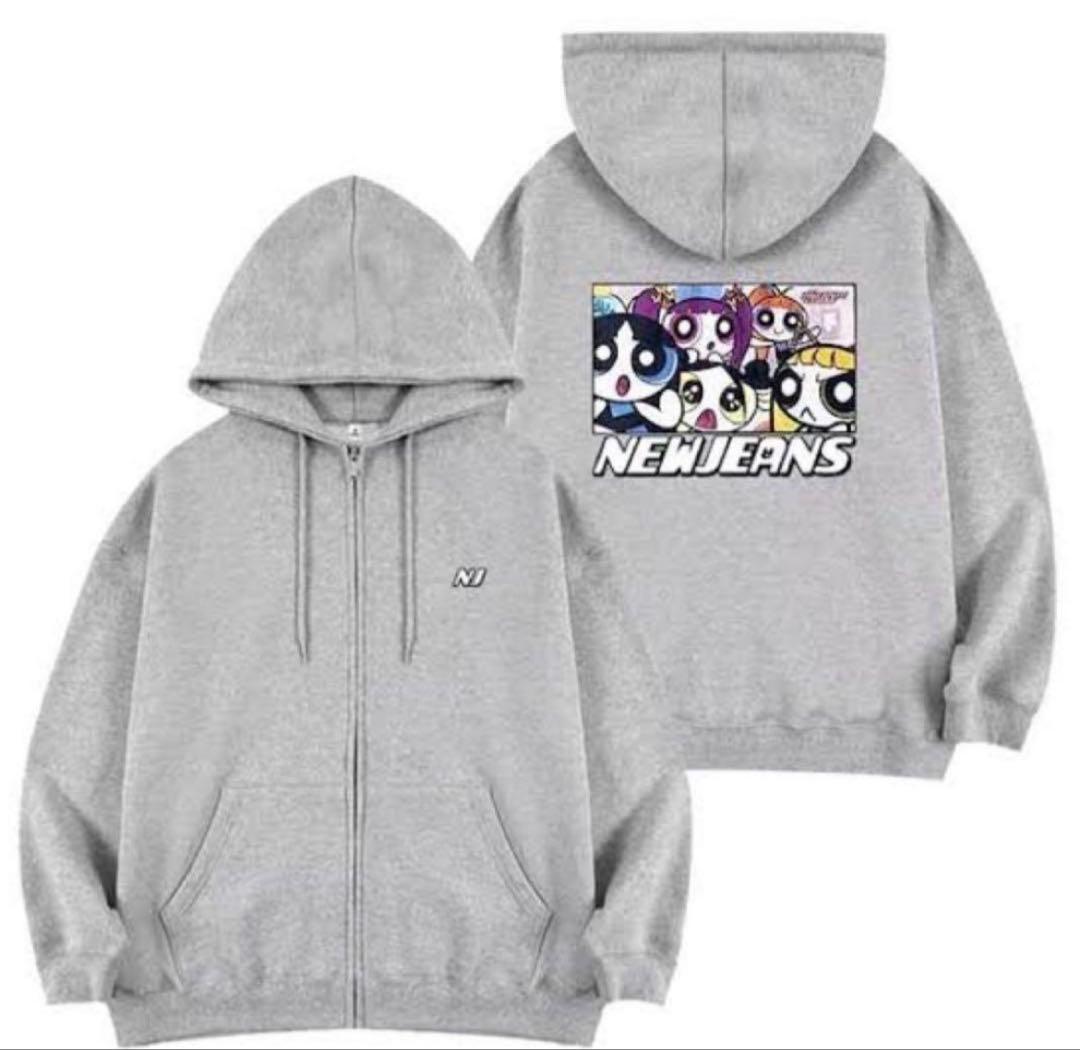 New Jeansパワーパフガールズ フーディーXL