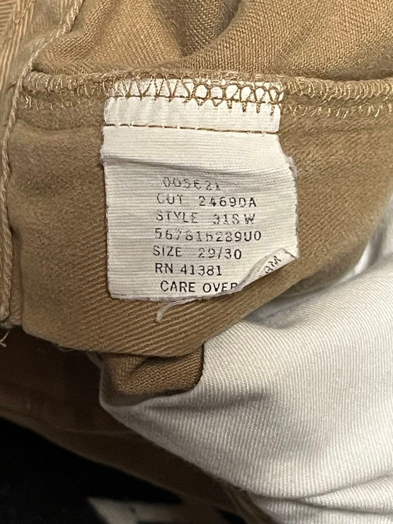 90s ラルフローレン ポロチノ 初期タグ USA製 希少サイズ w29/30