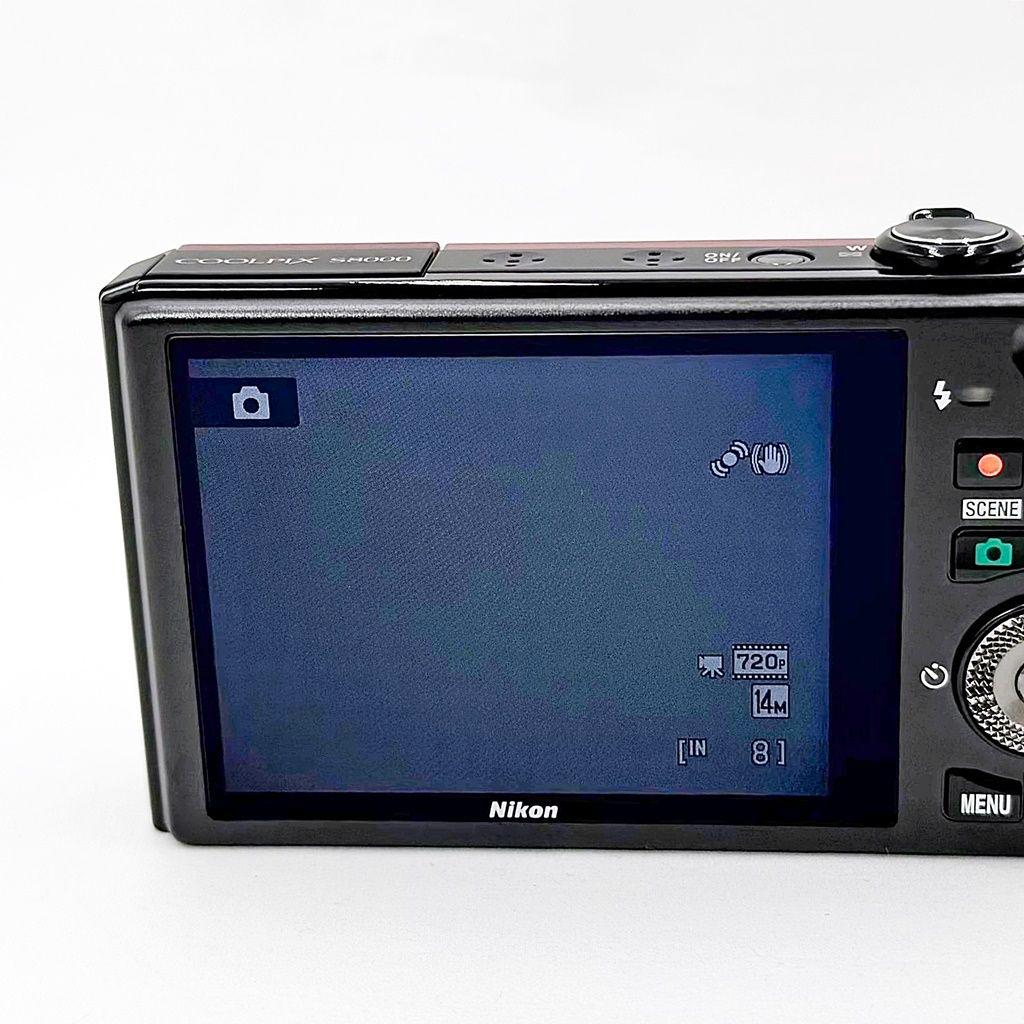 ニコン COOLPIX S8000 フレッシュレッド コンデジ カメラ 中古