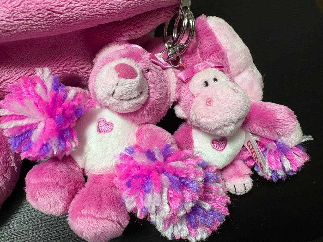 ニキ NICI ピンクゴリラ筆箱ペンケース & キーホルダー　ベアキーホルダー