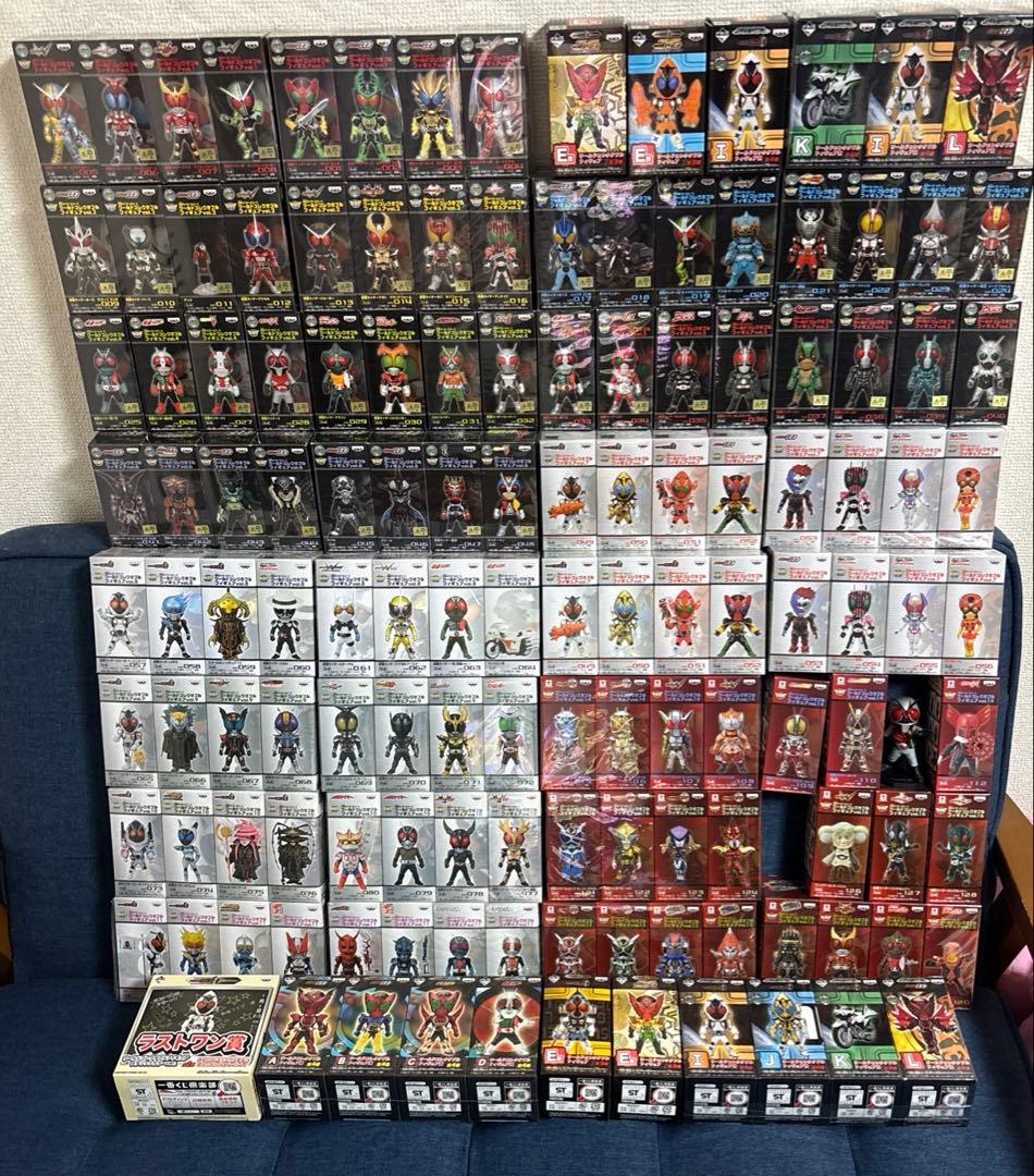 仮面ライダー フィギュア セット　ワーコレ　135個くらい
