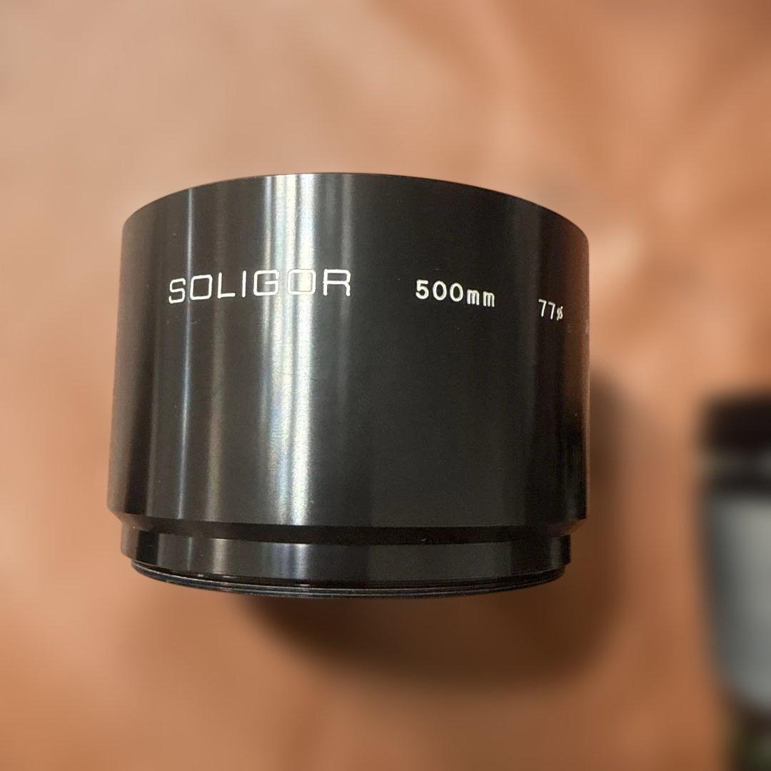 SOLIGOR 500mm F8 ミラーレンズ　ズームレンズ　ジャンク