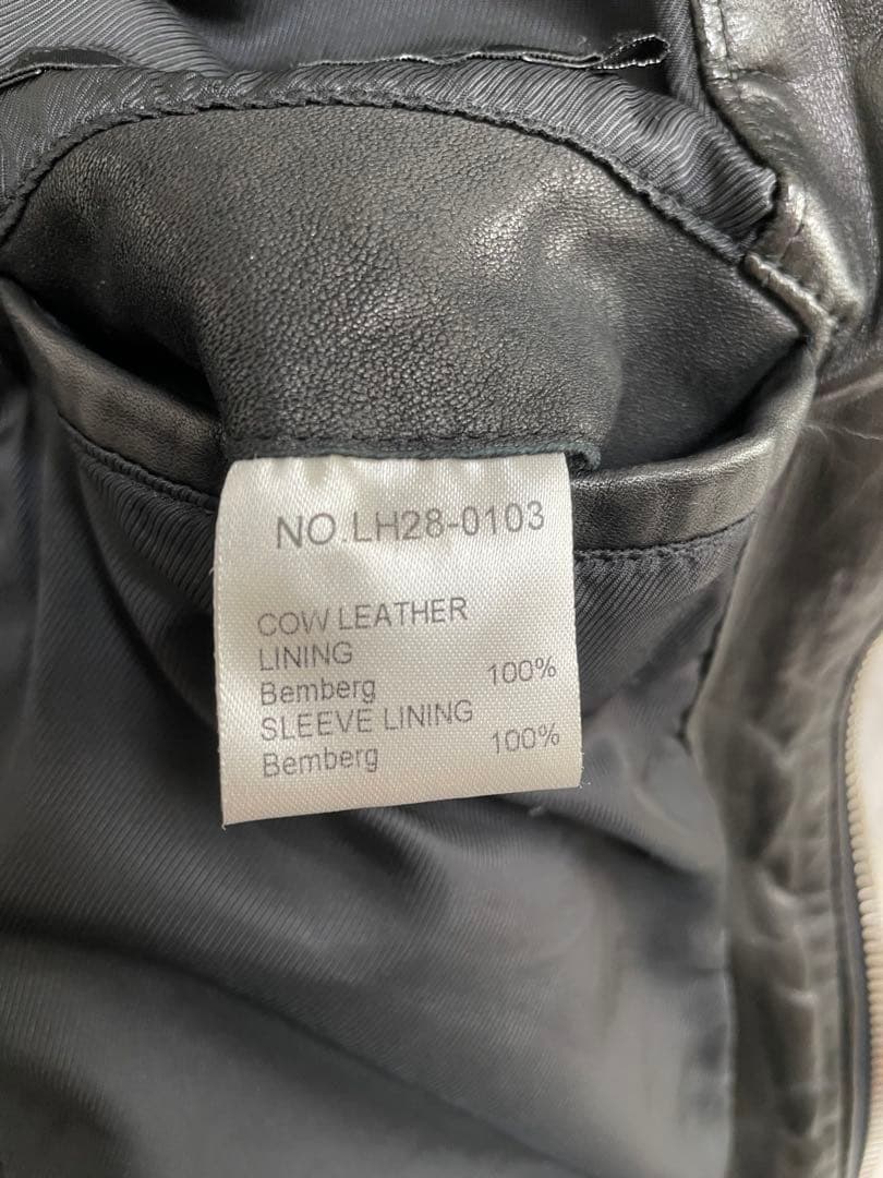 リチウムオムlithium homme08SSシングルレザーライダース46