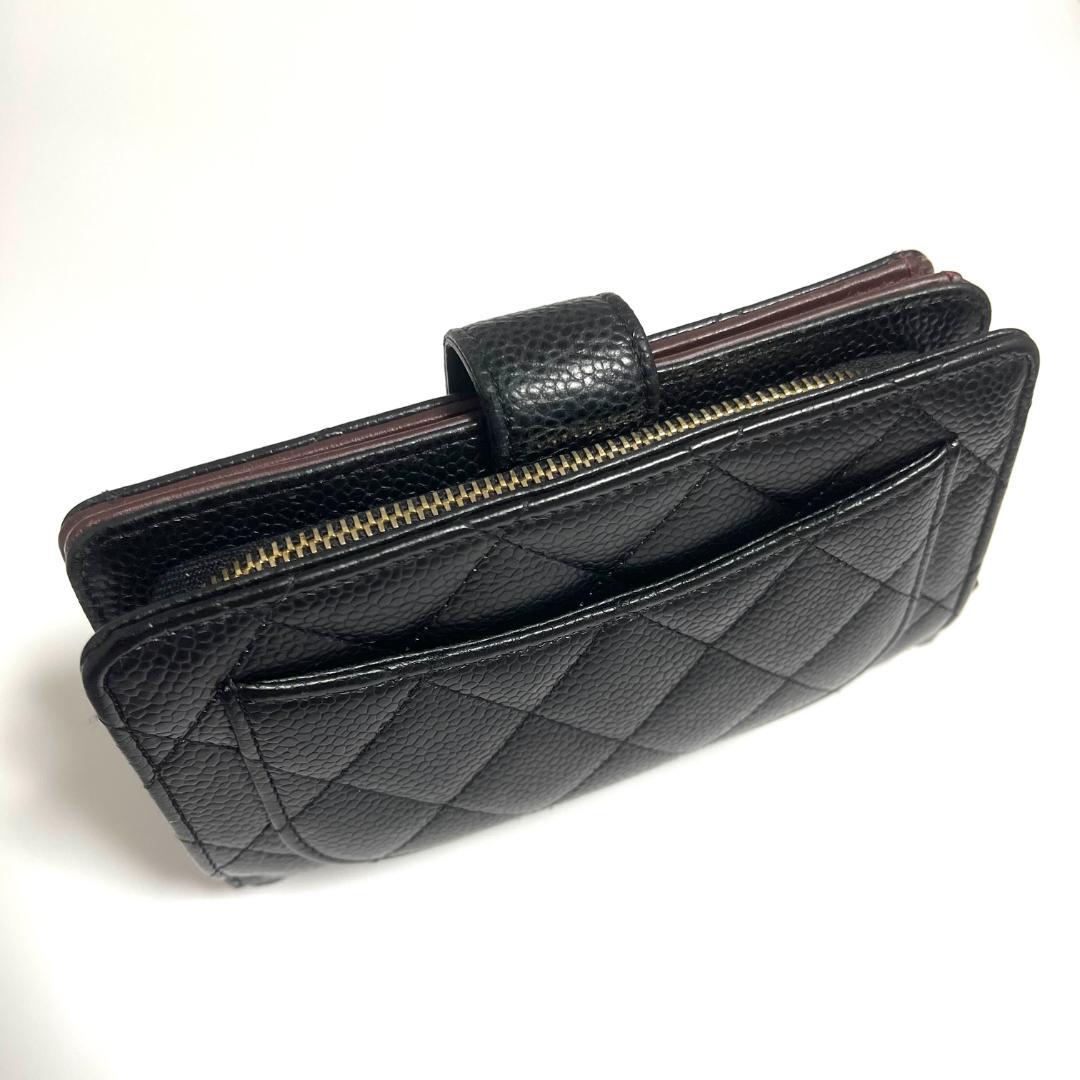 【2458】パパ★CHANEL ✴︎ シャネル マトラッセ 2つ折財布